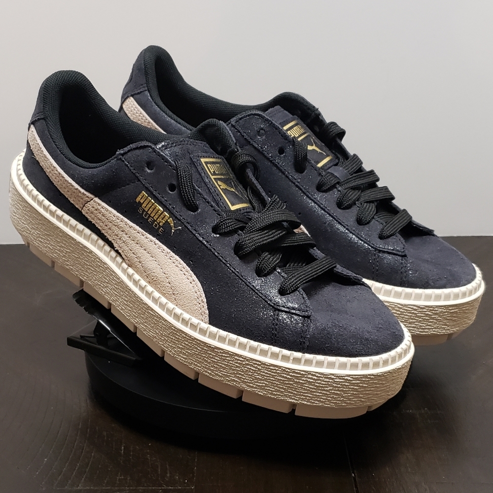 *NEW* Puma Basket Platform Glitter women's 7